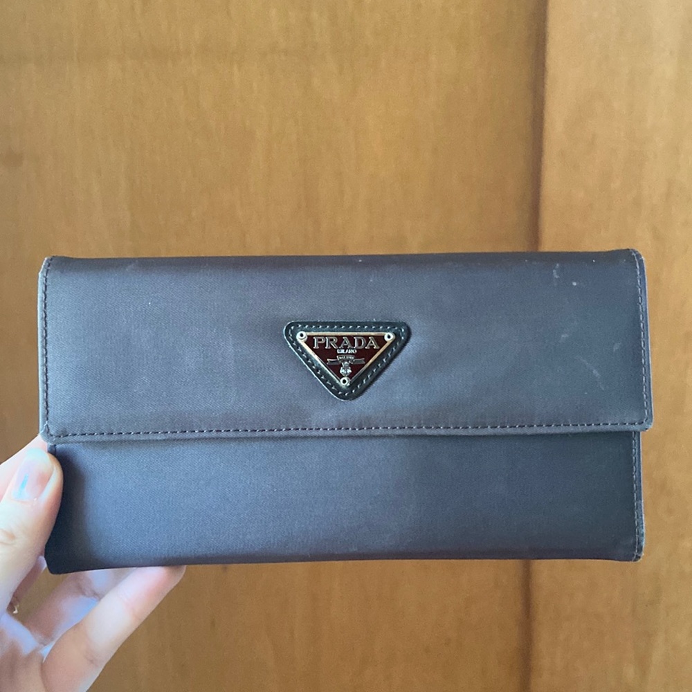 Prada nylon wallet